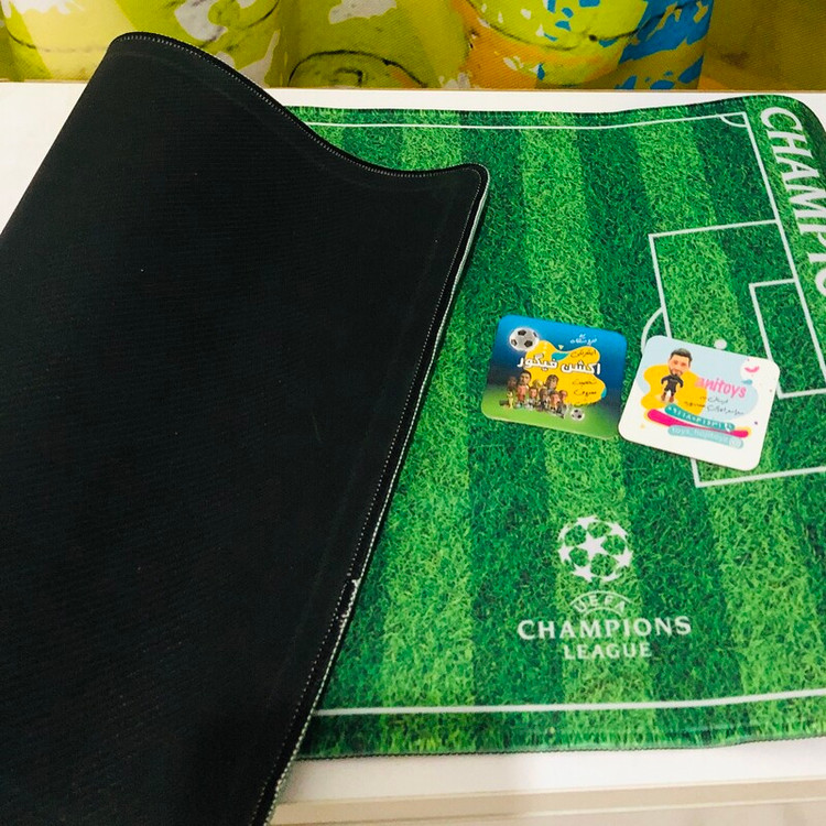 زمین چمن فوتبالی طرح چمپیوزلیگ موس پد گیم مخصوص کلکسیون اکشن فیگور ساکروی