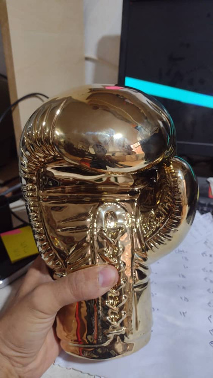 تندیس دستکش طلا