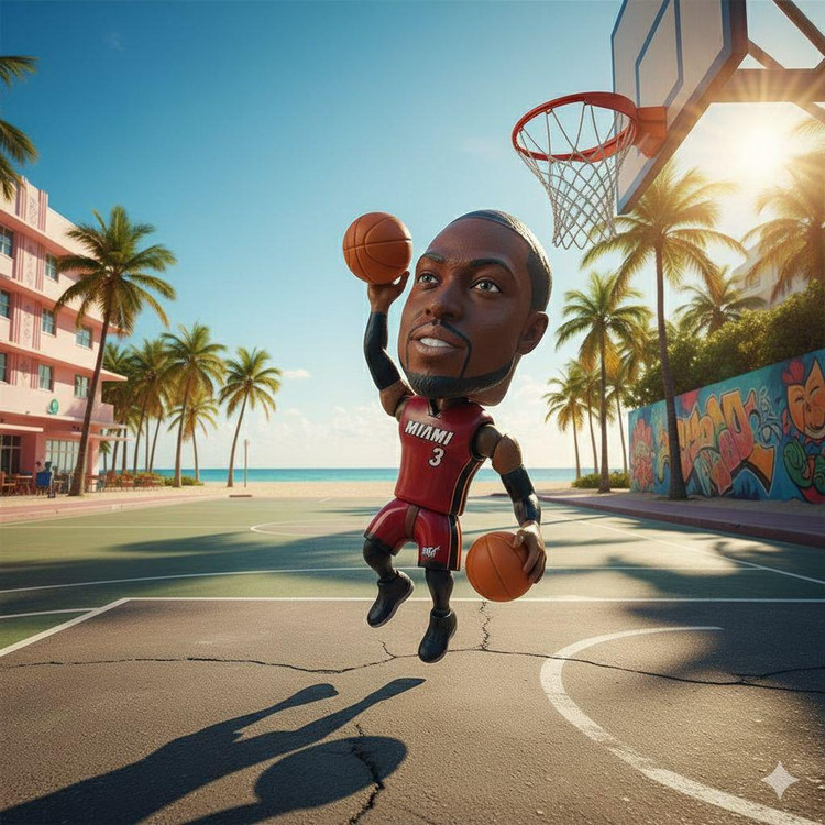 اکشن فیگور بسکتبالیست وید ساکروی
