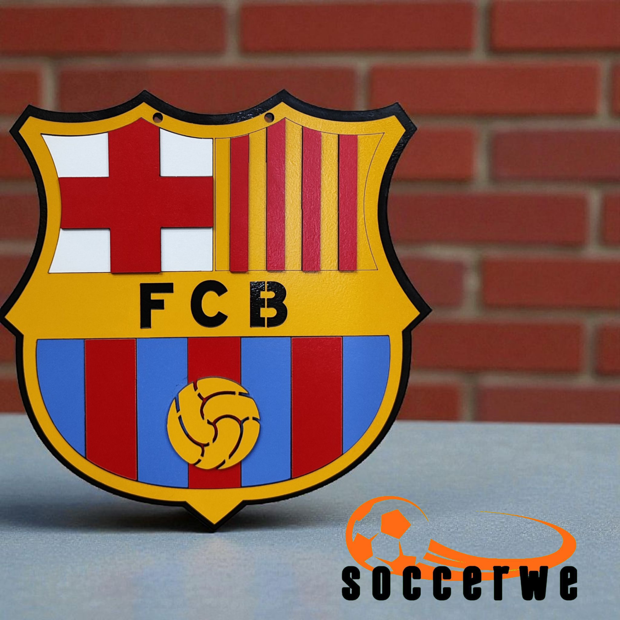 لوگو بارسلونا سه‌بعدی