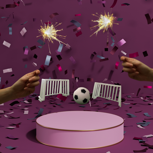 دروازه تزیین اکسسوری کیک فوتبالی