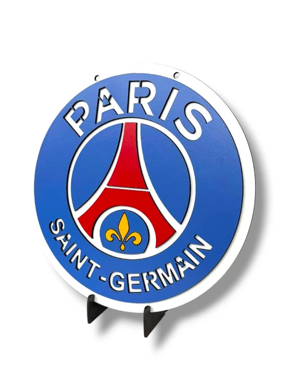 تابلو چوبی لوگو باشگاه پاریس ژرمن