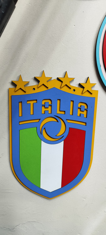 تابلو چوبی لوگو تیم ملی ایتالیا